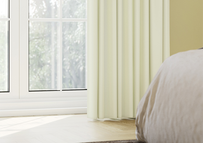 Kyoto Faux Silk, White - Made to Measure Curtains - Image 5